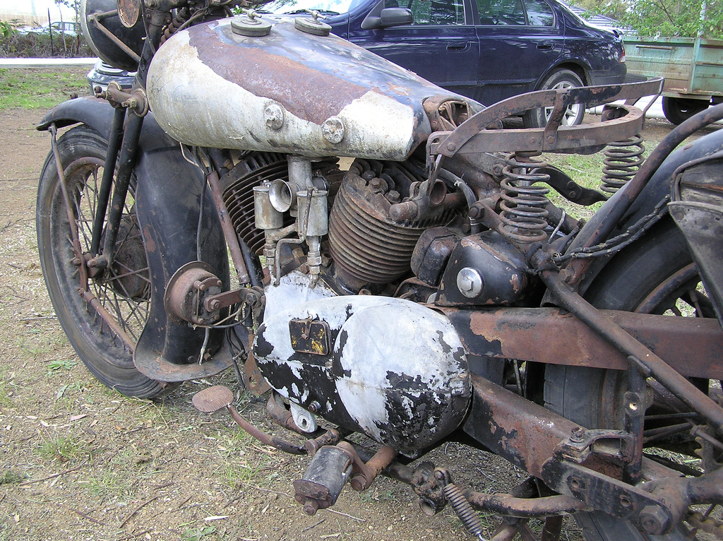 Imagine finding this Brough Superior 