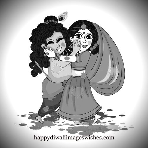 pencil radha krishna holi drawing