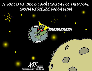 vasco rossi, modena park, concerto, palco, umorismo, vignetta