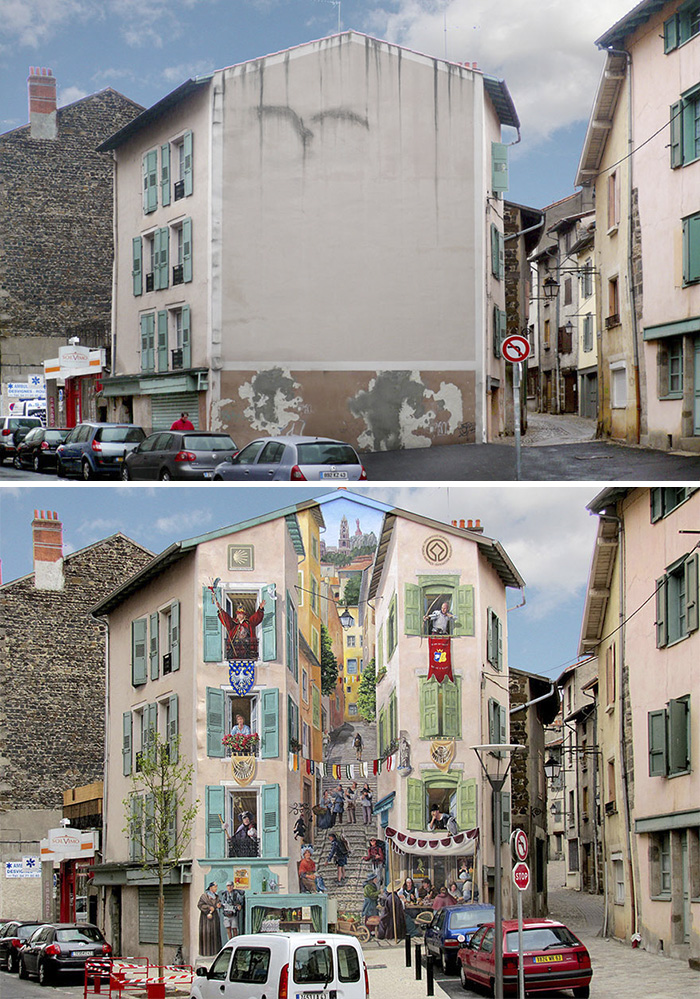 French Artist Transforms Boring City Walls Into Vibrant Scenes Full Of Life - Renaissance