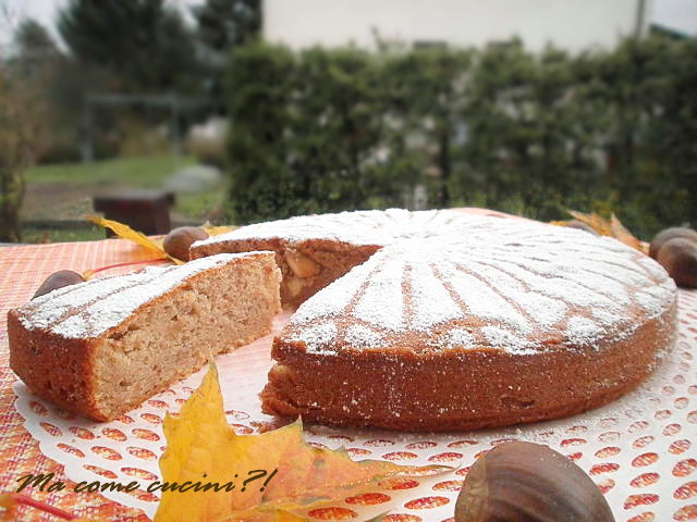 torta di castagne e mandorle