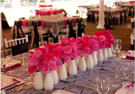 Carnations Wedding Centerpiece