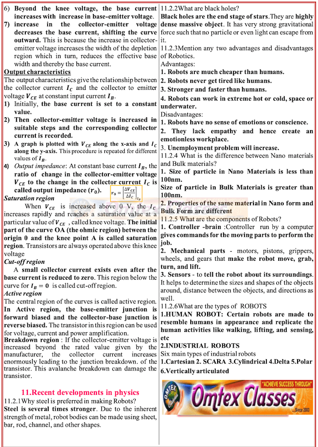 Reduced Portion XII Physics 2020 - 2021 Public Exam