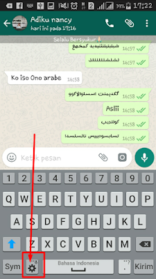 Pernahkah kalian melihat goresan pena arab di whatsapp Mengetik Tulisan Arab di Whatsapp Tanpa Aplikasi, Bagaimana Cara membuatnya?