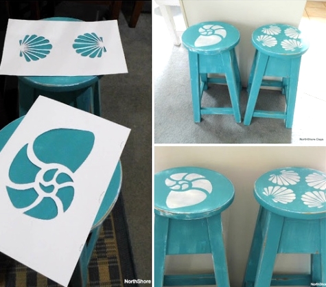 Painted Beach Art Chairs - Completely Coastal