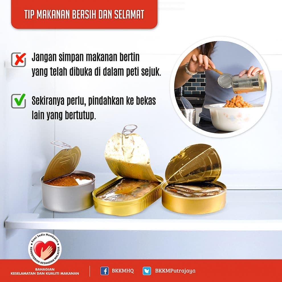 tips kkm keselamatan kebersihan makanan