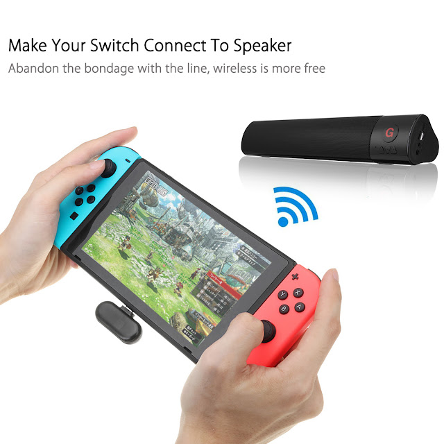 Gulikit Route Plus Type-C Bluetooth Adapter Transmitter for Nintendo Switch Game Console PC 