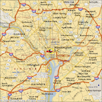 Washington DC city map