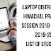 Laptop distribution in Himachal Pradesh | Session 2018-19 and 2019-20