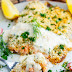 Parmesan and Herb Crusted Trout with Lemon Cream Sauce