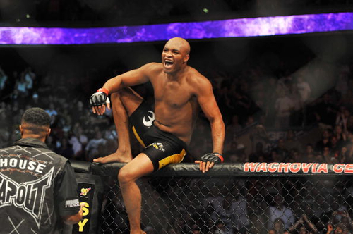 ufc mma fighter picture octagon image anderson silva the spider