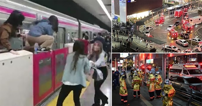 Un hombre hiere a 10 pasajeros y provoca un incendio en un tren de Tokio