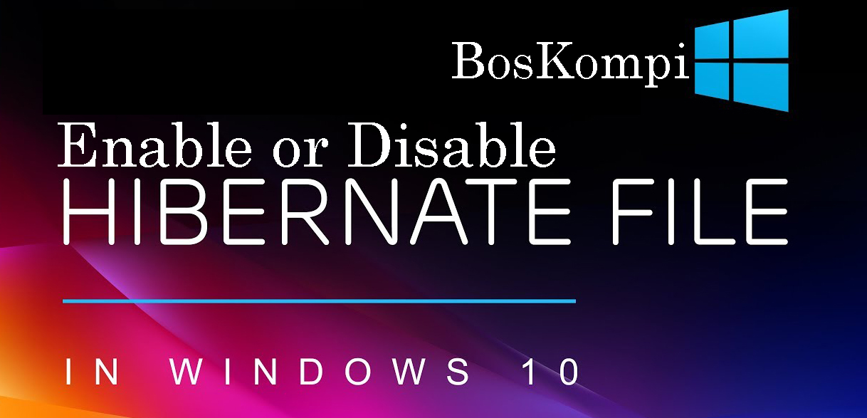 Aktifkan atau Nonaktifkan Hibernasi di Windows