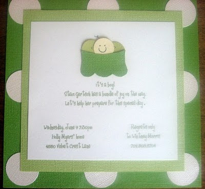  Peas Baby Shower Invitations on Kinser Event Company   Real Party  A Pea In The Pod Baby Shower