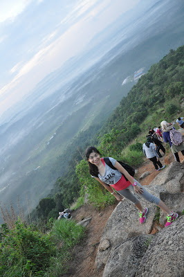 view on top of the hill