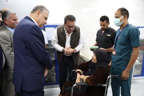وزير الصحة ومحافظ سوهاج يتفقدان مستشفى جهينة المركزي. جريده الراصد24