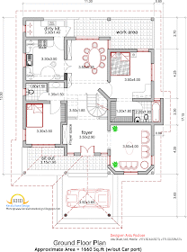 House plan and elevation 201 Square Meter (2165 Sq. Ft)