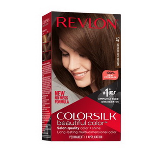 Thuốc nhuộm tóc Revlon colorsilk medium rich brown mã màu 47 của Mỹ