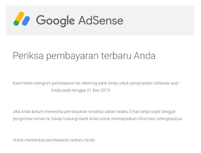 Jam Masuk Email Pembayaran Google Adsense