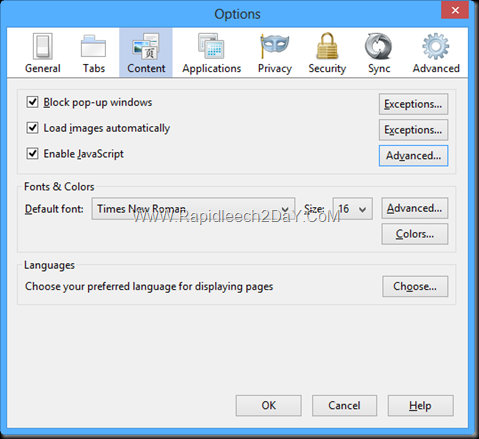 Firefox Disable Annoying JavaScript2
