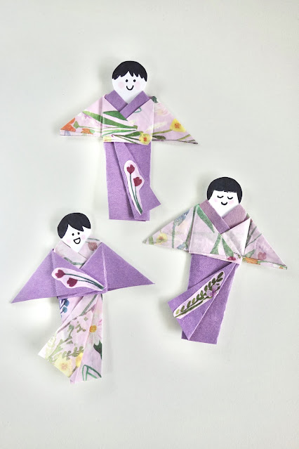 gift wrapping, gift bag, gift embellishment, clothespin, clothespin crafts,origami, origami doll, origami angel, kimono origami, paper crafts, paper folding, paper, uses for paper scraps, uses for paper remnants, The Spruce Crafts, blah to TADA, photo by Claire Mercado-Obias