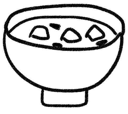 お味噌汁のイラスト ゆるかわいい無料イラスト素材集