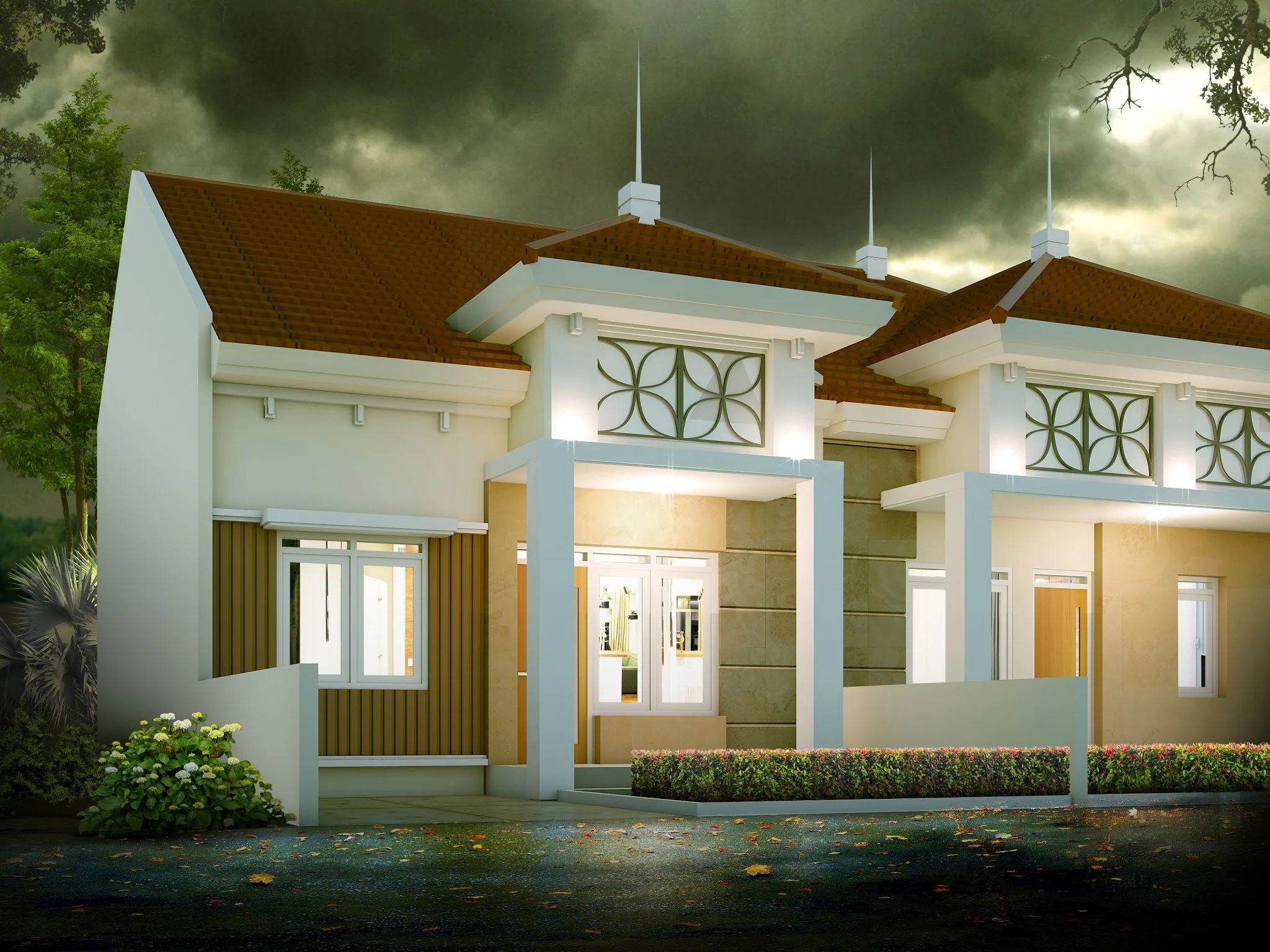 Desain rumah dinas pegawai