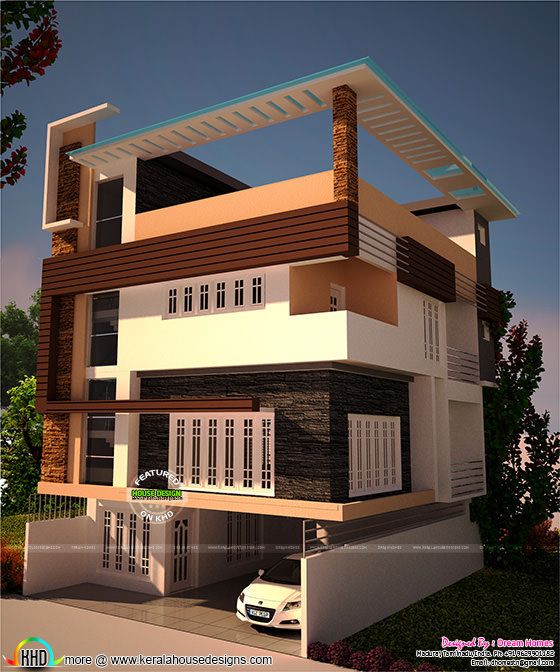  30x40  plot size house  plan  Kerala home  design and floor 