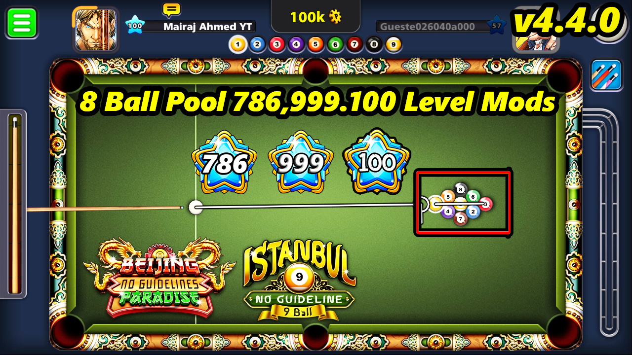 8 Ball Pool 786 Level Mod 4 4 0 Mairaj Ahmed Mods