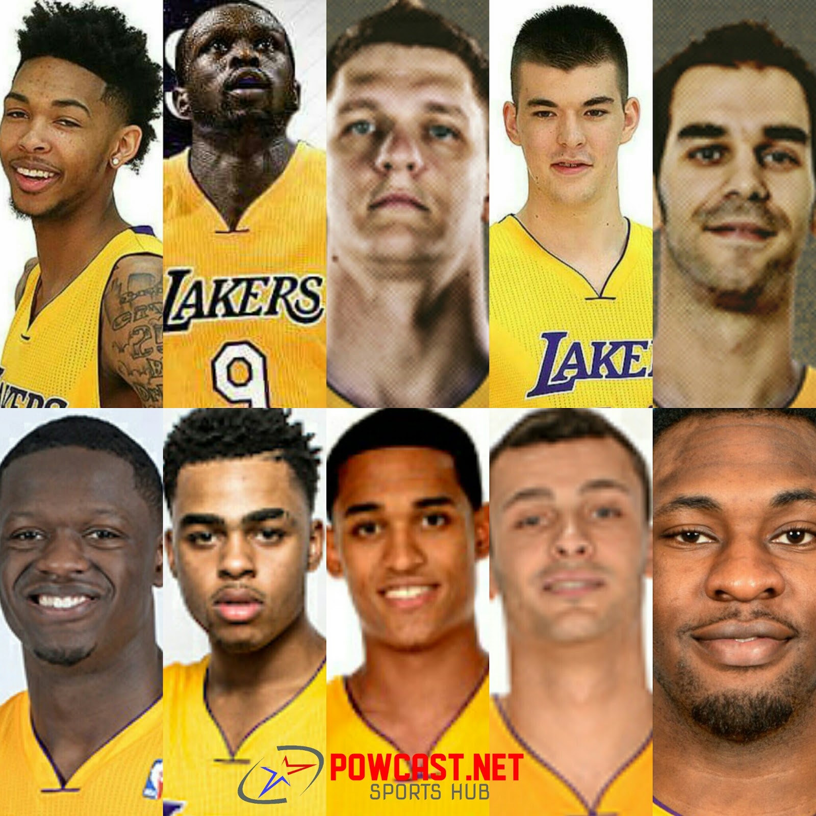 The LA Lakers Roster for 2016-17