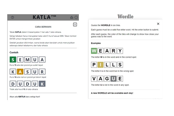 Game Tebak Kata Katla Dan Wordle
