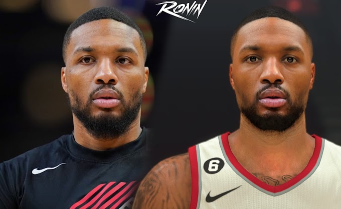 Damian Lillard Cyberface by Ronin2K | NBA 2K23