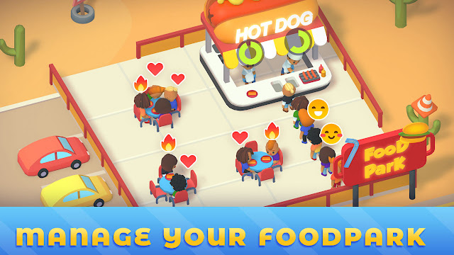 تحميل لعبه Idle Food Park Tycoon للاندرويد والايفون