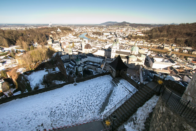 Panorama dalla Festung Hohensalzburg (fortezza)-Salisburgo