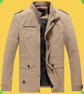 Lega Mens Spring Cotton Jacket Fall Casual Coats Stand Collar Chaqueta Hombre