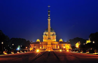 Rashtrapati Bhavan night Photo 