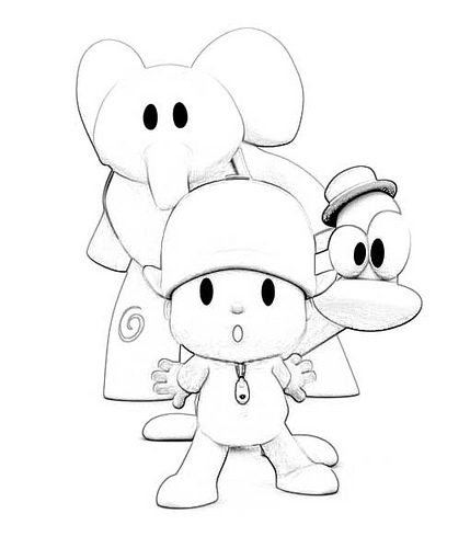 Dibujos para todo: Dibujos de Pocoyo