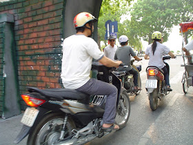 Motorcycle in Hanoi Vietnam
