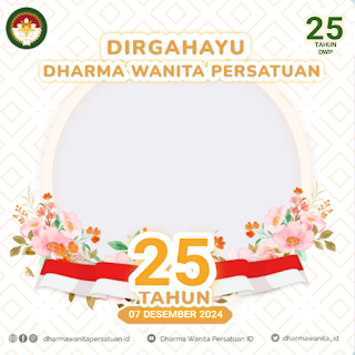 3 Twibbon Dirgahayu Dharma Wanita Persatuan ke-25 Tahun 2024/2025, Desain Unik DWP!