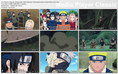 NARUTO SHIPPUDEN EPISODE 258 SUBTITLE BAHASA INDONESIA