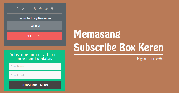 bentuk widget subscribe berlanggan keren