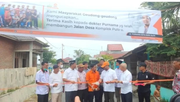 Anggota DPRA, dr. Purnama akan Bangun Jembatan Penghubung Jalan Evakuasi Kuala Raja dan Lancok Melalui Aspirasinya