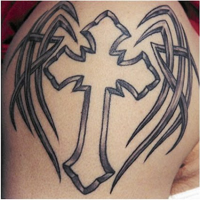 Cross Tattoo Tribal. Tribal Cross Tattoo Design