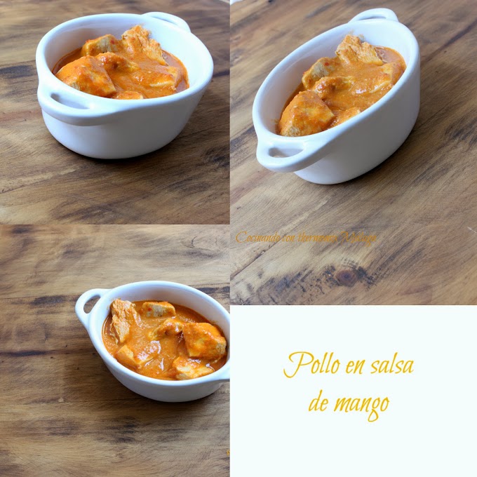 Pollo en salsa de mango