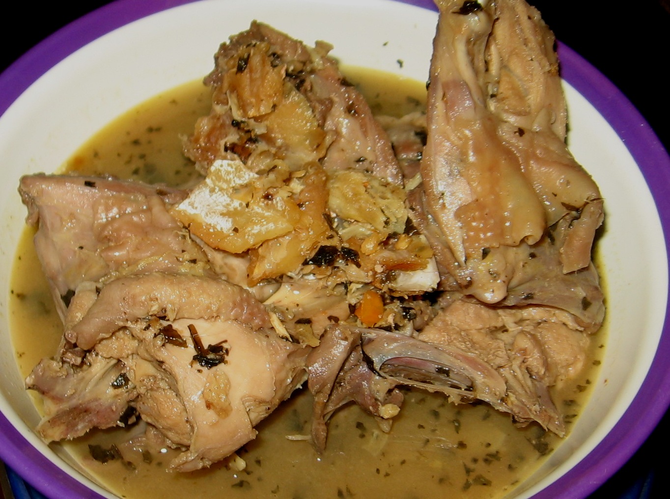 Chicken Soup With Stock fish and Smoked fish