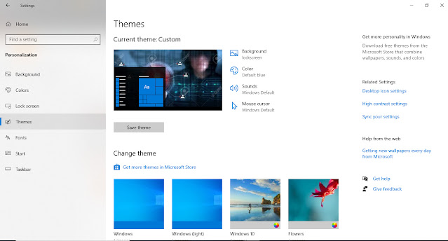Gambar Mengganti Tema Windows 10