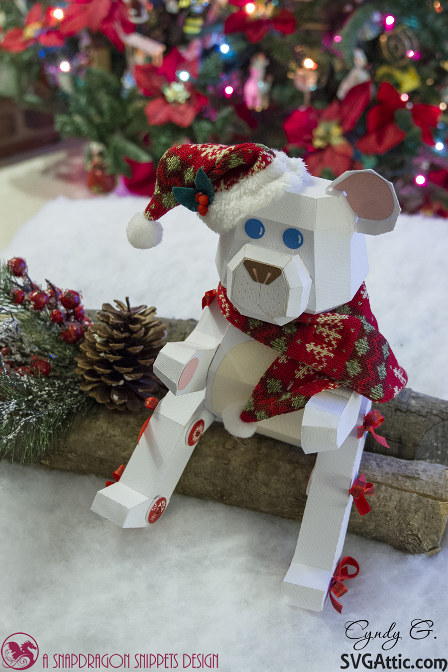 Download SVG Attic Blog: Christmas Bear ~ with Cyndy G.