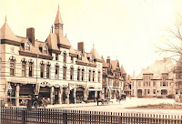 Arcade Building (then known as The Riverside Block of Stores) in the late 1890’s. Photo courtesy of the Riverside Historical Museum.