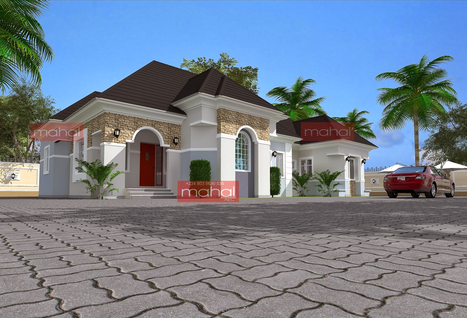 3 Bedroom Bungalow  Plan  In Nigeria  Joy Studio Design  