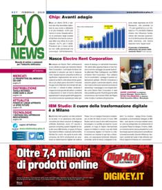 EO News 627 - Febbraio 2019 | ISSN 0394-6681 | TRUE PDF | Mensile | Elettronica | Attualità | Professionisti
Prima e unica rivista digitale italiana dedicata al mercato delle tecnologie elettroniche, EO News è uno strumento indispensabile per mantenersi aggiornati sui mercati in sempre più rapida evoluzione. News in tempo reale, analisi di mercato, opinioni dei principali protagonisti rappresentano un valido ausilio per tutti i «decision maker». La stretta collaborazione con le più importanti e autorevoli società di ricerche e di analisi di mercato sia italiane sia straniere e la cooperazione con opinion leader sono le garanzie di attendibilità e qualità dell’informazione.